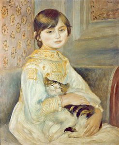 Julie Manet med katt, 1887